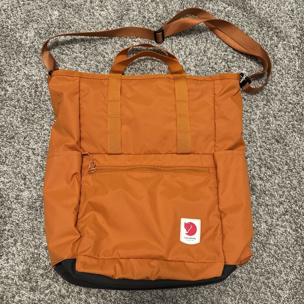 Fjällräven High Coast Convertible Totepack Orange Lightweight Gently Used